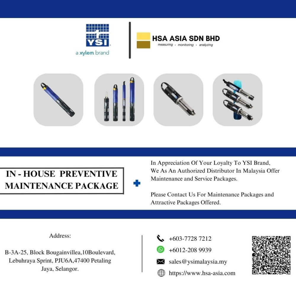 YSI - In-House Preventive Maintenance Package Multiparameter Sondes