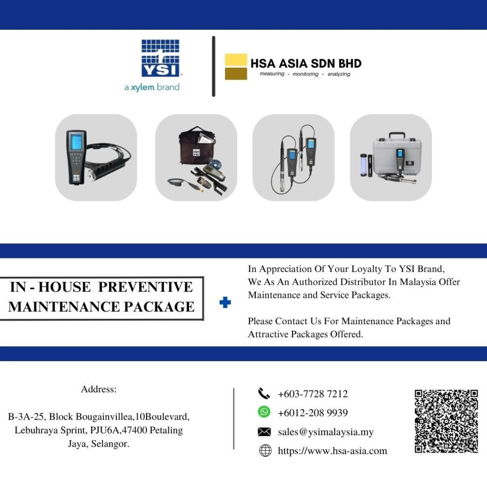 YSI - In-House Preventive Maintenance Package Sampling Handhelds