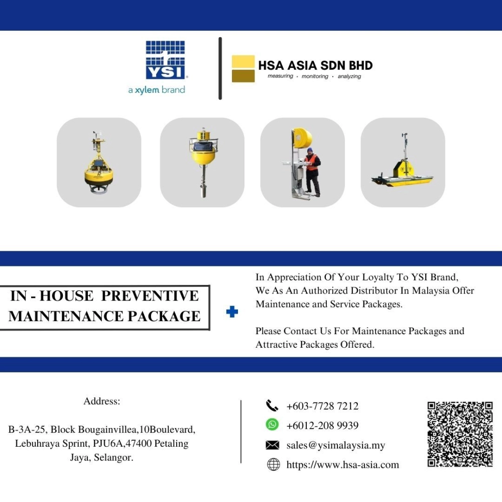 YSI - In-House Preventive Maintenance Package Monitoring Buoys and Platforms