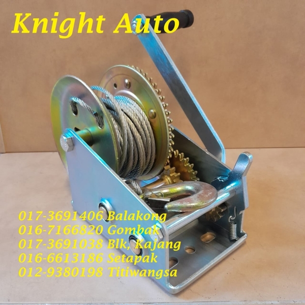 KGT 3000lbs Hand Gear Winch (marked as 3500LBS) ID33446 ID34732 Chain Block( Hoist ) / Electric Winch Warehouse Equipment Selangor, Malaysia, Kuala Lumpur (KL), Seri Kembangan, Setapak, Kajang Supplier, Suppliers, Supply, Supplies | Knight Auto Sdn Bhd