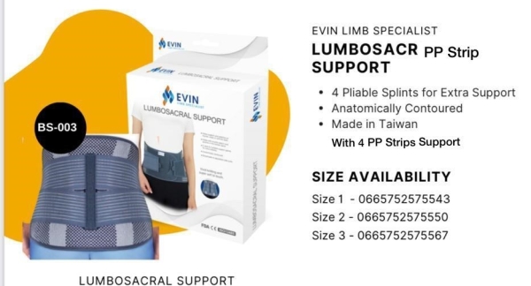 LUMBOSACR PP Strip Support  Others Kuala Lumpur (KL), Malaysia, Selangor, Singapore Supplier, Suppliers, Supply, Supplies | Rainbow Meditech Sdn Bhd