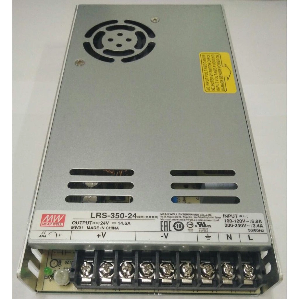 Mean Well LRS-350-24 24VDC 14,6A 350W 12VDC 29A Enclosed LRS Series Low Profile LRS 350 MEANWELL Single Output Switching Power Supply PSU SMPS