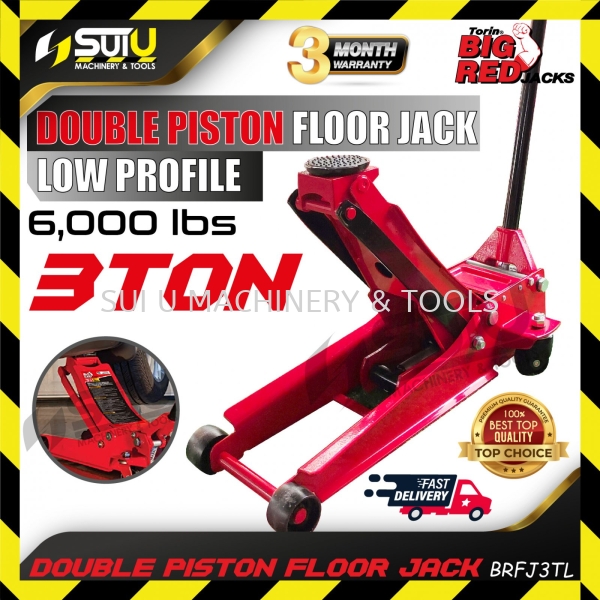 BIGRED BRFJ3TL 3TON / 3 Ton Double Piston Low Profile Floor Jack Jack & Lifting Car Workshop Equipment Kuala Lumpur (KL), Malaysia, Selangor, Setapak Supplier, Suppliers, Supply, Supplies | Sui U Machinery & Tools (M) Sdn Bhd