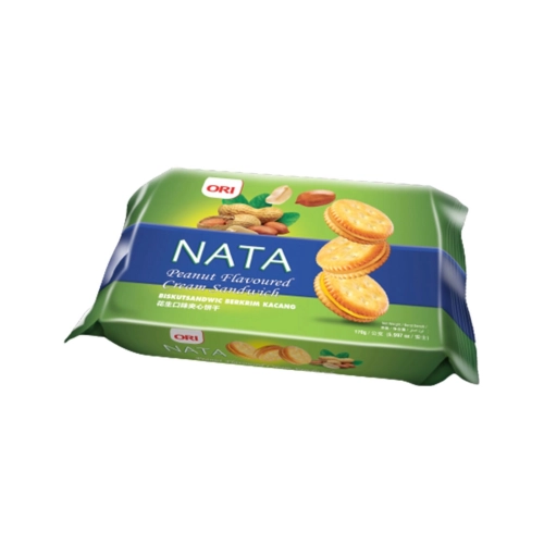 Ori Nata Peanut Butter Flavoured Cream Sandwich 153g