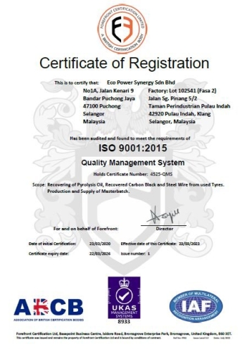 ISO 9001:2015 Certificate