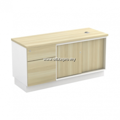 IPB-YSP1226 Sliding Door + Fixed Peestal 1 Drawer 1Filling (1D1F) Klang