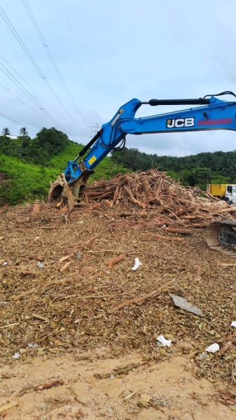 Hydraulic Excavator 200 With Grapple Hydraulic Excavator With Grapple Rental Johor Bahru (JB), Malaysia, Johor Service, Supplier, Supply, Supplies | Sunway Earthworks Engineering