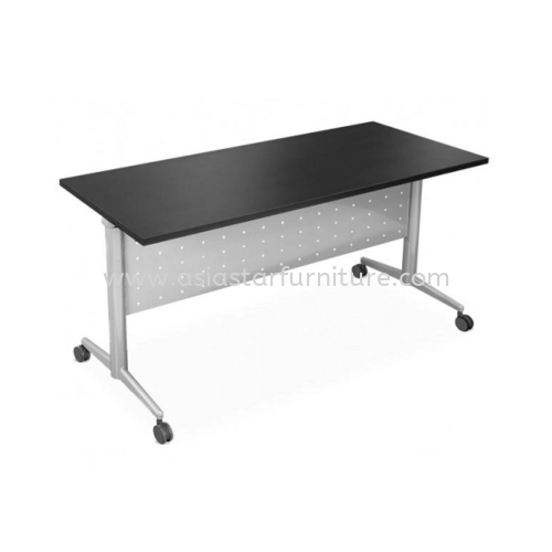 AEXIS(2) 4 FEET MOVEABLE FOLDING TRAINING | SEMINAR TABLE C/W STEEL MODESTY PANEL