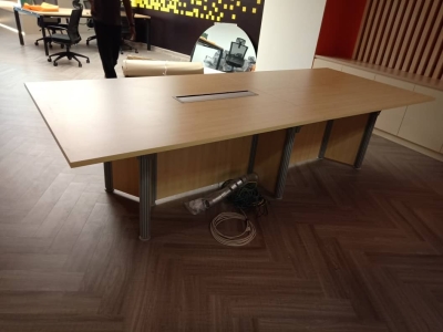 Big Meeting table with modesty panel and socket box