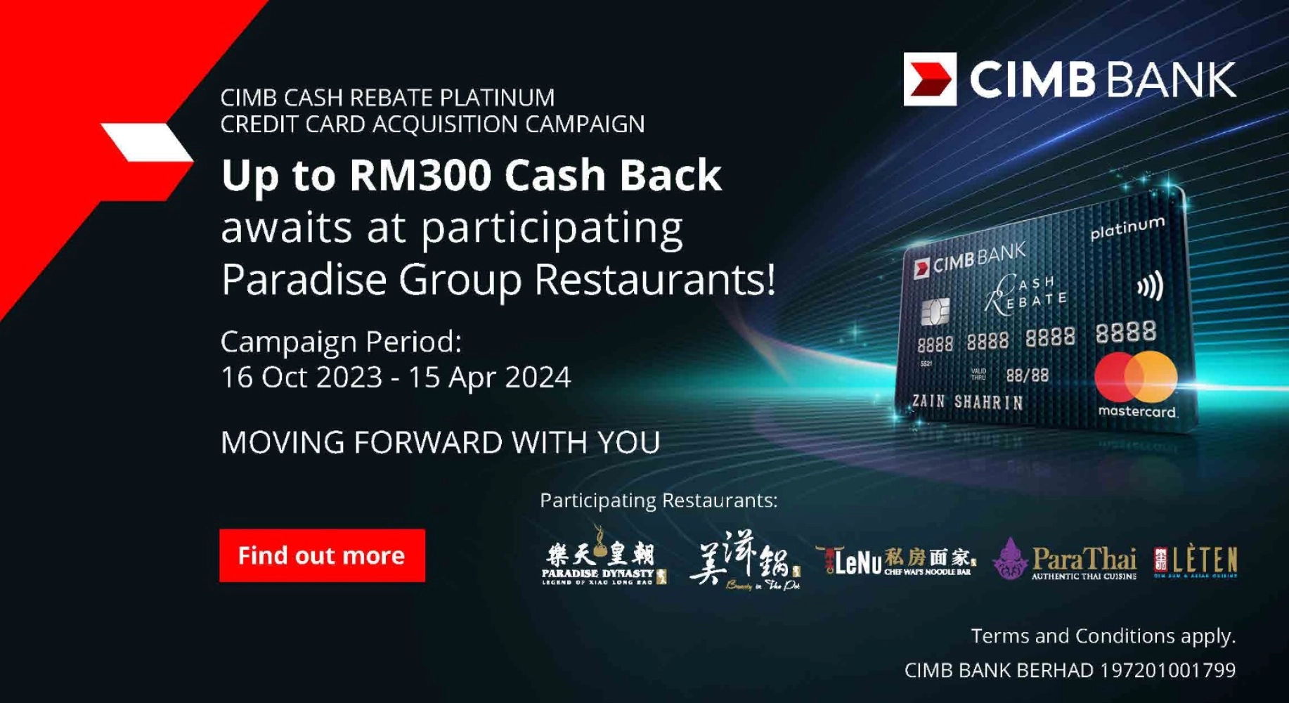 Paradise Group X CIMB Cashback Campaign