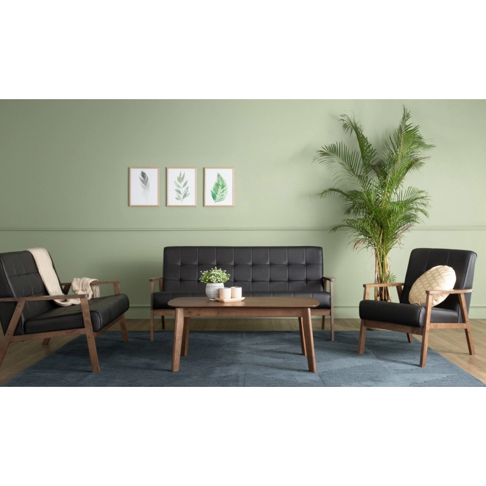 Hiace 2 Seater Sofa - Black