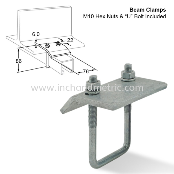 Beam Clamps Beam Clamps Unique Strut Channel Connection Malaysia, Penang, Selangor, Kuala Lumpur (KL), Johor Bahru (JB), Perak Hardware Store, Furniture Fittings | Inch & Metric Marketing Sdn Bhd