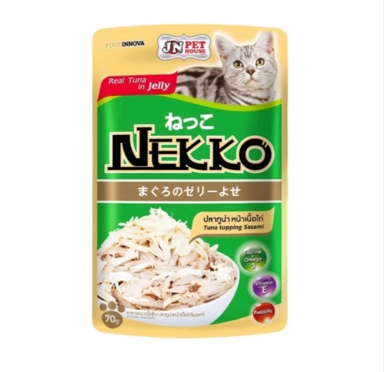 Nekko Cat Wet Food Tuna Topping Sasami (Jelly) 70g