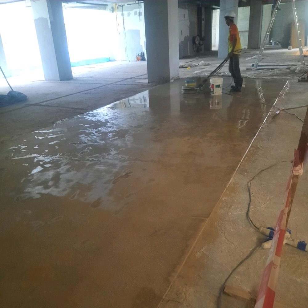 Cement Floor Application