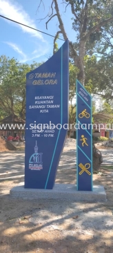 Aktiviti - Pasar Malam - 3d Pylon Stand Signage - Kampong Bukit Changgang