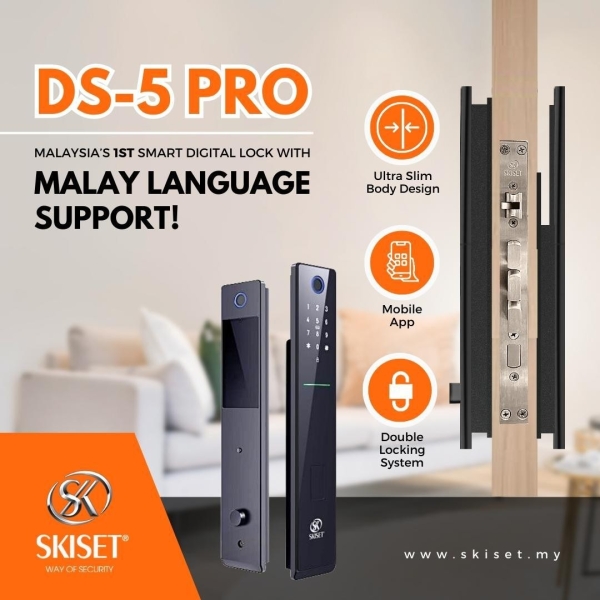 SKISET DS-5 PRO Kunci Pintar Digital Selangor, Malaysia, Kuala Lumpur (KL), Rawang Supplier, Suppliers, Supply, Supplies | Anya Security Door Enterprise