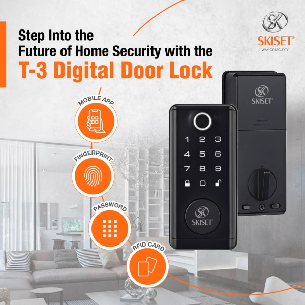 SKISET T-3 Smart Digital Lock Selangor, Malaysia, Kuala Lumpur (KL), Rawang Supplier, Suppliers, Supply, Supplies | Anya Security Door Enterprise