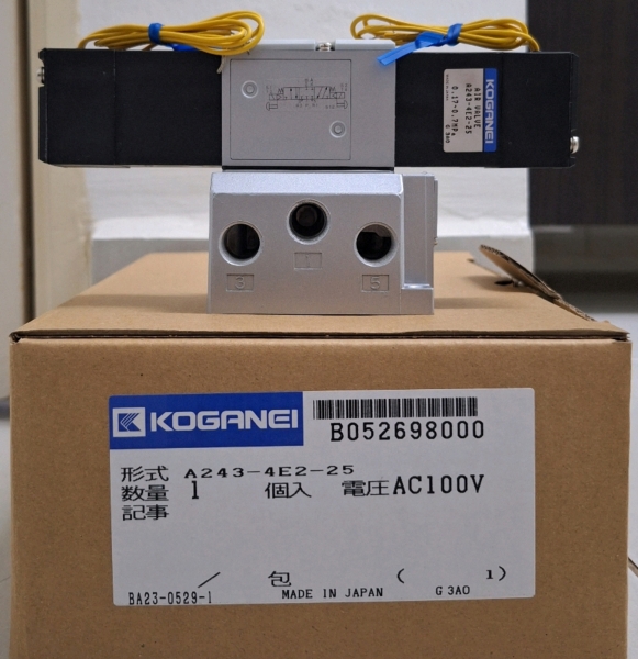 A243-4E2-25-AC100V Solenoid Valve KOGANEI Selangor, Malaysia, Kuala Lumpur (KL), Klang Supplier, Suppliers, Supply, Supplies | Nam Tong Engineering