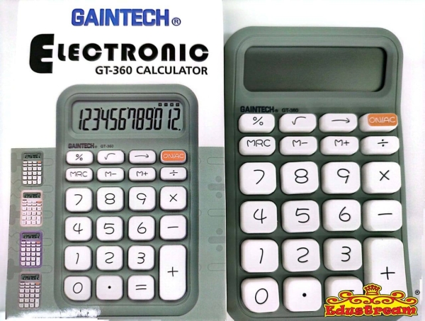 Gaintech Electronic Calculator GT-360 Calculator School & Office Equipment Stationery & Craft Johor Bahru (JB), Malaysia Supplier, Suppliers, Supply, Supplies | Edustream Sdn Bhd