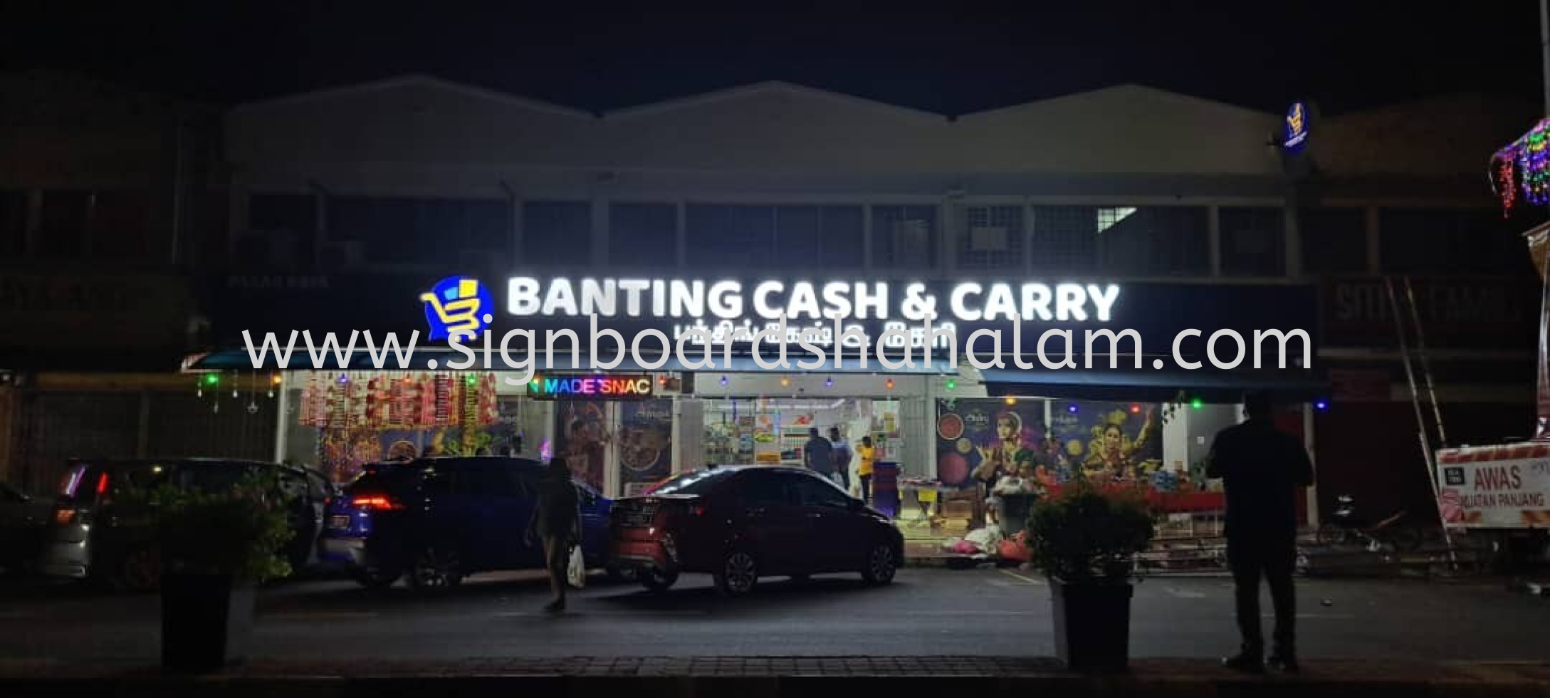 Banting Cash & Carry Aluminium Panel 3D LED Box Up Frontlit Lettering Signage at HULU LANGAT, AMPANG, CHERAS, SEMENYIH, KAJANG, BANGI, HULU SELANGOR 