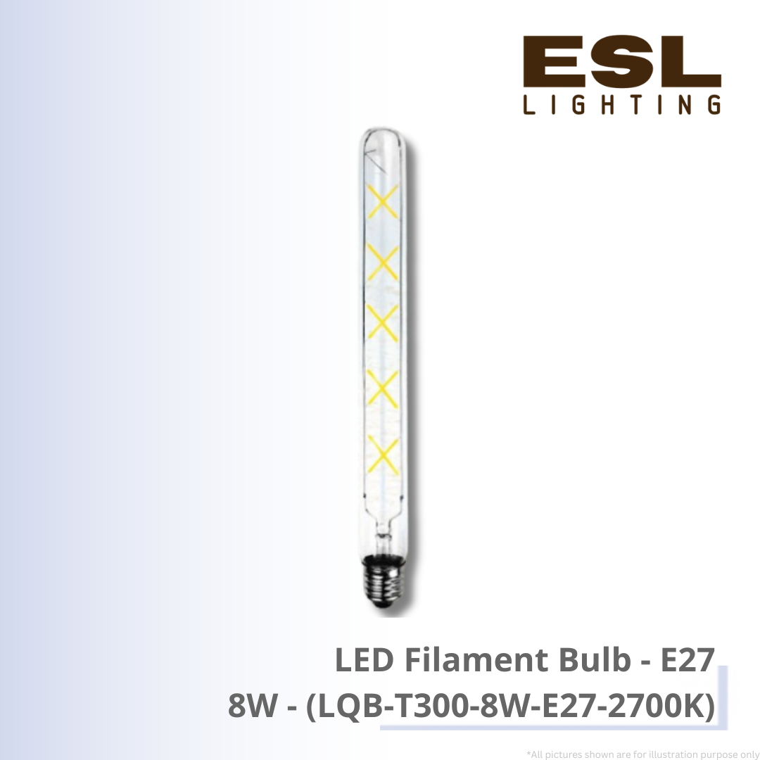 LED Filament Bulb E27 8W - LQB-T300-8W-E27-2700K