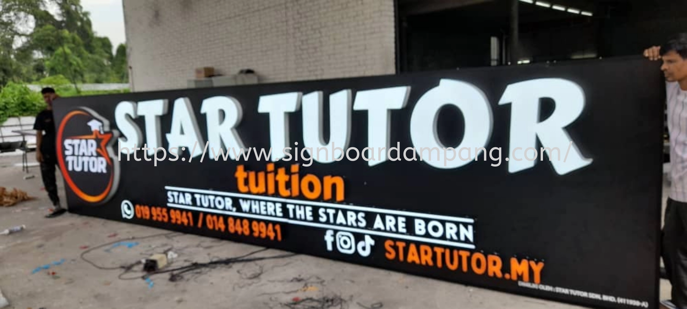 Star Tutor - Tuition - Outdoor 3d led frontlit signage - Shan Alam 
