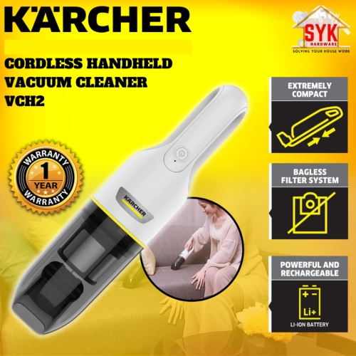 SYK Karcher VCH2 Cordless Handheld Vacuum Cleaner Home Appliances Cleaner Mesin Vakum Penyedut Habuk 11984000