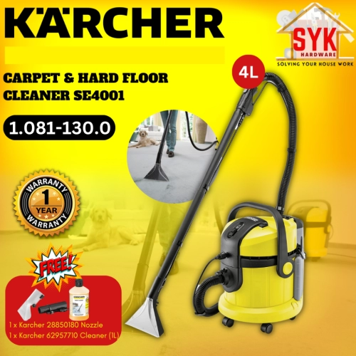 SYK(FREE SHIPPING)Karcher SE4001 Carpet Hard Floor Vacuum Cleaner Home Appliances Pembersih Karpet Free Gift 10811300