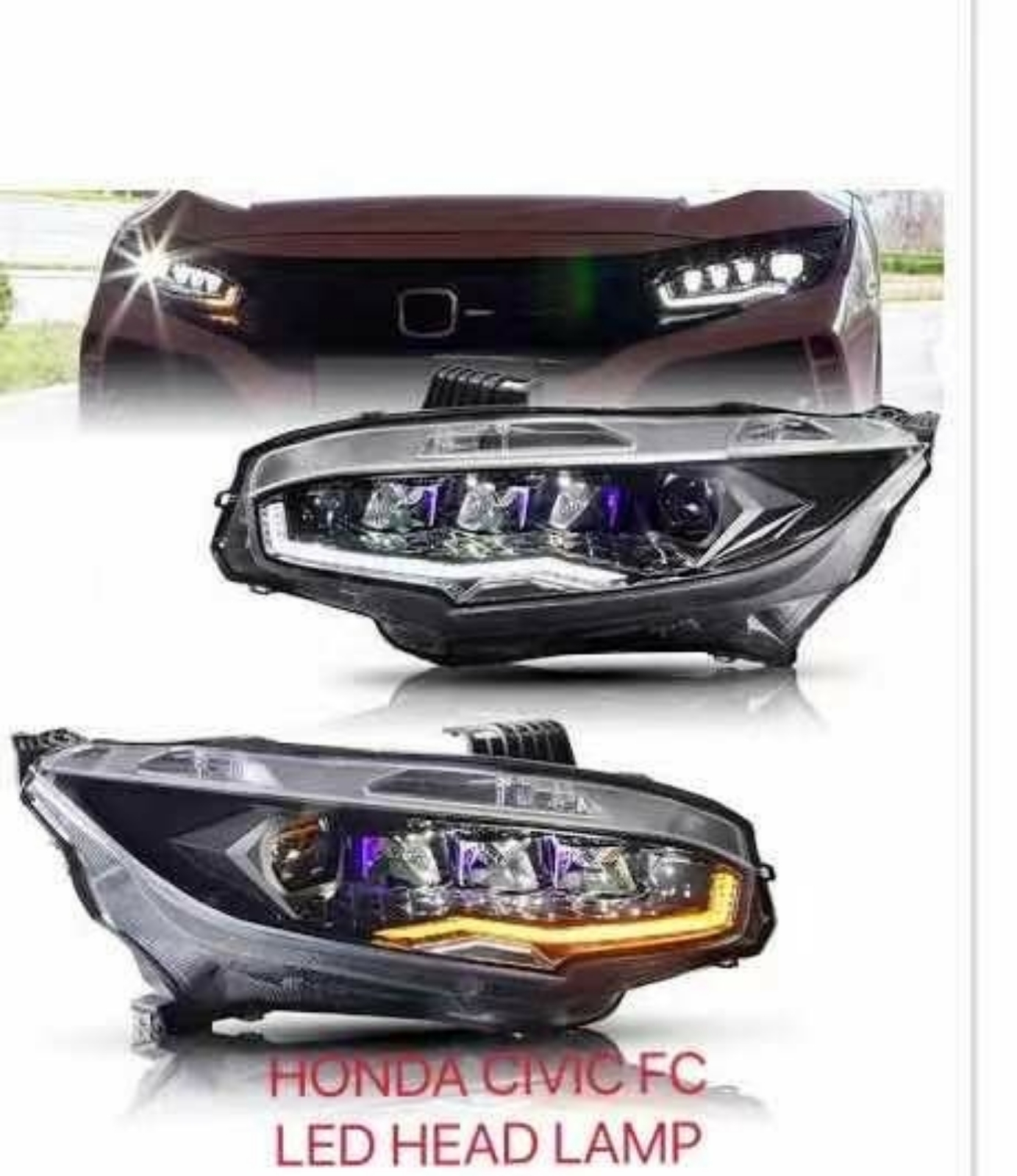 CIVIC FC DIAMOND CYCTRAL HEAD LAMP