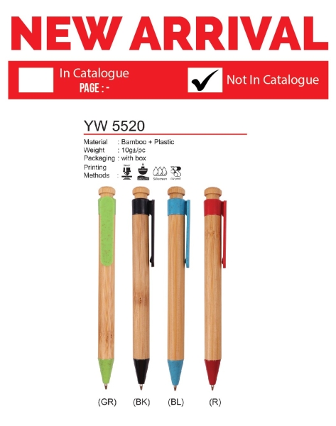 YW 5520 Bamboo Pen What's New Malaysia, Melaka, Selangor, Kuala Lumpur (KL), Johor Bahru (JB), Singapore Supplier, Manufacturer, Wholesaler, Supply | ALLAN D'LIOUS MARKETING (MALAYSIA) SDN. BHD. 