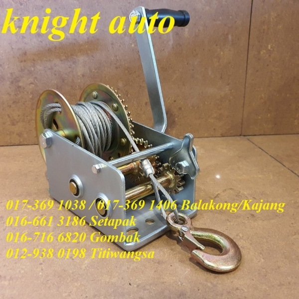 Hand Gear Winch 2000LBS Wire Rope 5 x 10m ID33681 Chain Block( Hoist ) / Electric Winch Warehouse Equipment Selangor, Malaysia, Kuala Lumpur (KL), Seri Kembangan, Setapak, Kajang Supplier, Suppliers, Supply, Supplies | Knight Auto Sdn Bhd