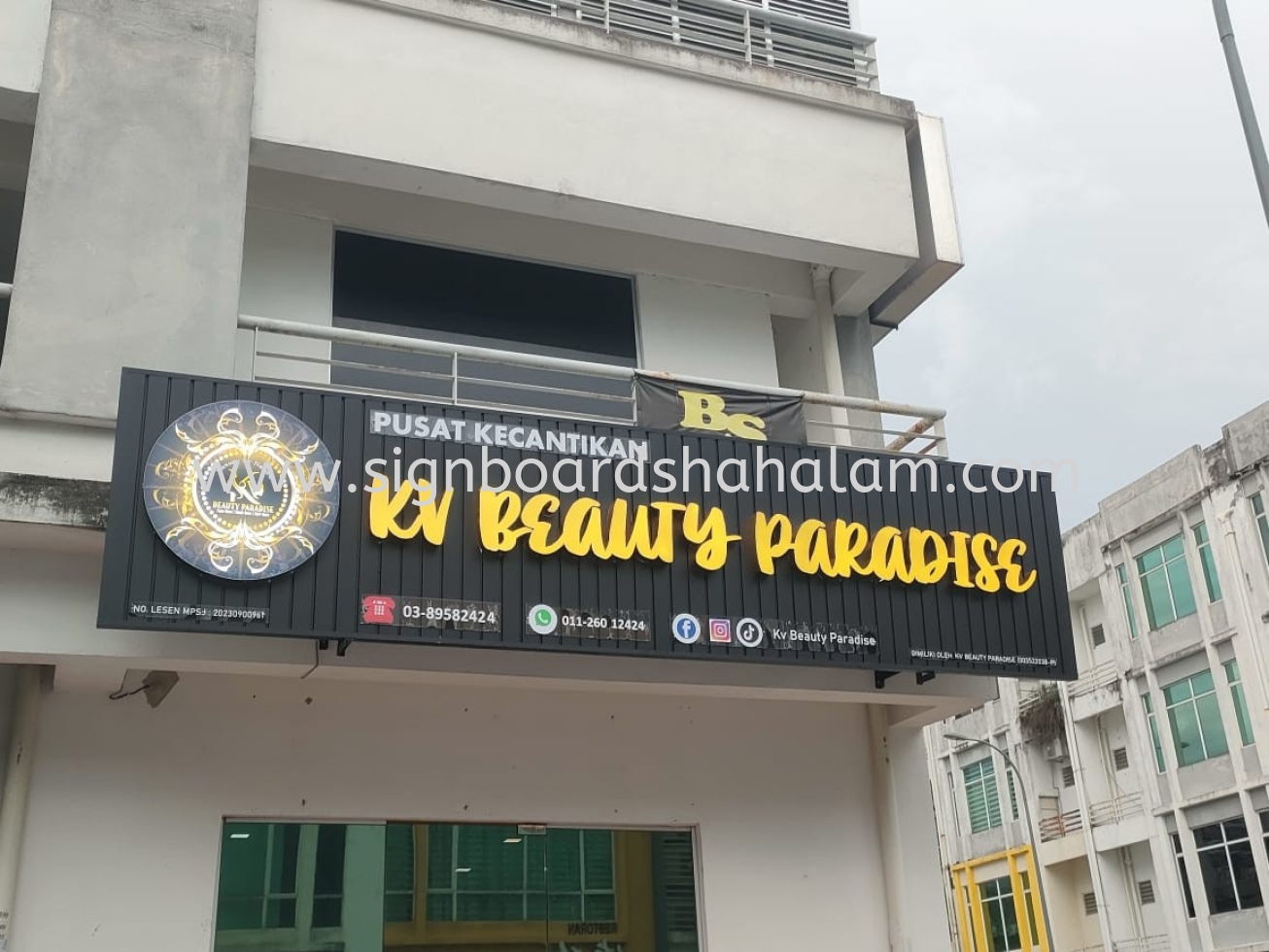 KV Beauty Paradise Aluminium 3D LED Box Up Frontlit Signage #3D Cut Out Signage #3D Box Up Signage #3D Box Up Signage at Selangor #3D Laser Cut Signage at Selangor #3D LED Backlit Signage at KL #3D LED Frontlit Lettering at KL #3D Signage at MAHKOTA CHERAS, BANDAR PUTERI PUCHONG, PUTRA PERMAI, SRI DAMANSARA, SUNGAI LONG, BANDAR UTAMA, BATU ARANG, BUKIT SUBANG, PUTRA HEIGHTS.