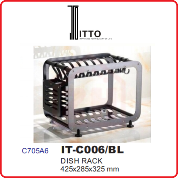 ITTO Dish Rack IT-C006/BL ITTO DISH RACK KITCHEN ACCESSORIES KITCHEN Johor Bahru (JB), Kulai, Malaysia Supplier, Suppliers, Supply, Supplies | Zhin Heng Hardware & Trading Sdn Bhd