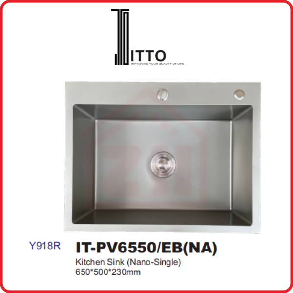 ITTO PVS Embossed Technology IT-PV6550/EB(NA) ITTO PVD EMBOSSED TECHNOLOGY KITCHEN SINK KITCHEN APPLIANCES Johor Bahru (JB), Kulai, Malaysia Supplier, Suppliers, Supply, Supplies | Zhin Heng Hardware & Trading Sdn Bhd