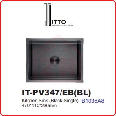 ITTO PVD EMBOSSED TECHNOLOGY IT-PV347/EB(BL)