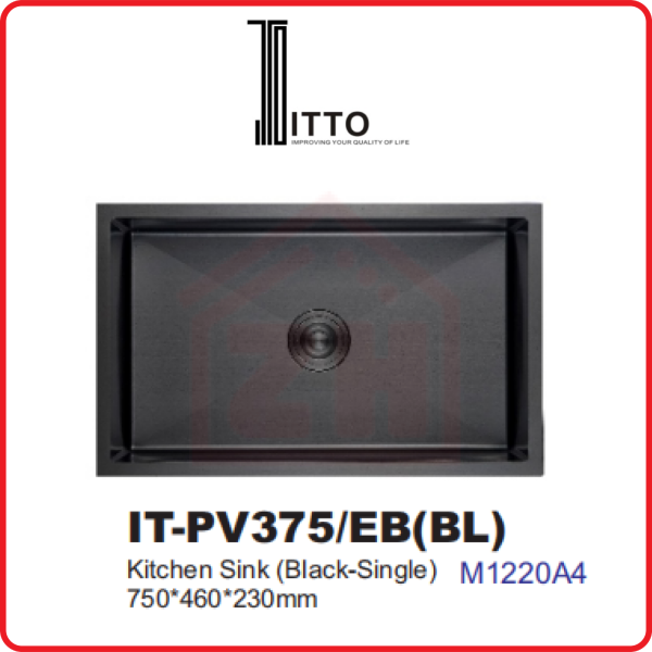 ITTO PVD EMBOSSED TECHNOLOGY IT-PV375/EB(BL) ITTO PVD EMBOSSED TECHNOLOGY KITCHEN SINK KITCHEN APPLIANCES Johor Bahru (JB), Kulai, Malaysia Supplier, Suppliers, Supply, Supplies | Zhin Heng Hardware & Trading Sdn Bhd