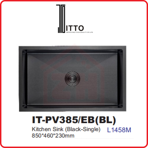 ITTO PVD EMBOSSED TECHNOLOGY IT-PV385/EB(BL) ITTO PVD EMBOSSED TECHNOLOGY KITCHEN SINK KITCHEN APPLIANCES Johor Bahru (JB), Kulai, Malaysia Supplier, Suppliers, Supply, Supplies | Zhin Heng Hardware & Trading Sdn Bhd