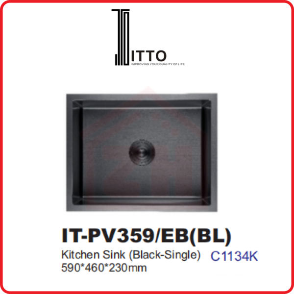 ITTO PVD EMBOSSED TECHNOLOGY IT-PV359/EB(BL) ITTO PVD EMBOSSED TECHNOLOGY KITCHEN SINK KITCHEN APPLIANCES Johor Bahru (JB), Kulai, Malaysia Supplier, Suppliers, Supply, Supplies | Zhin Heng Hardware & Trading Sdn Bhd