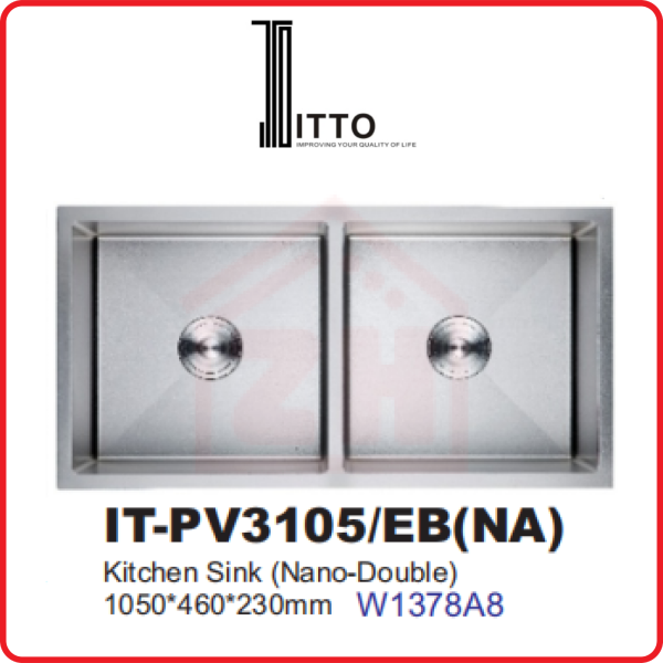 ITTO PVD Embossed Technology IT-PV3105/EB(NA) ITTO PVD EMBOSSED TECHNOLOGY KITCHEN SINK KITCHEN APPLIANCES Johor Bahru (JB), Kulai, Malaysia Supplier, Suppliers, Supply, Supplies | Zhin Heng Hardware & Trading Sdn Bhd