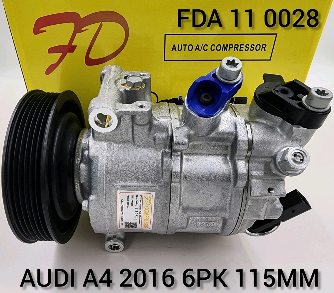 FDA11 0028 AUDI A4 2016 6SEU14C 6PK 115MM Compressor NEW