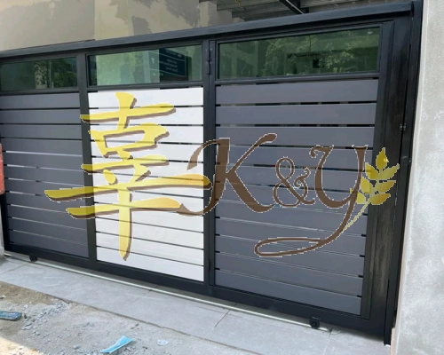 Mild Steel Aluminium/Glass Main Gate (Folding/Swing)