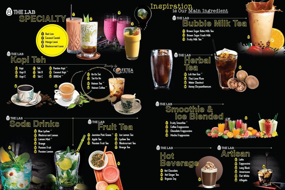 Outstanding Beverage Menu Design