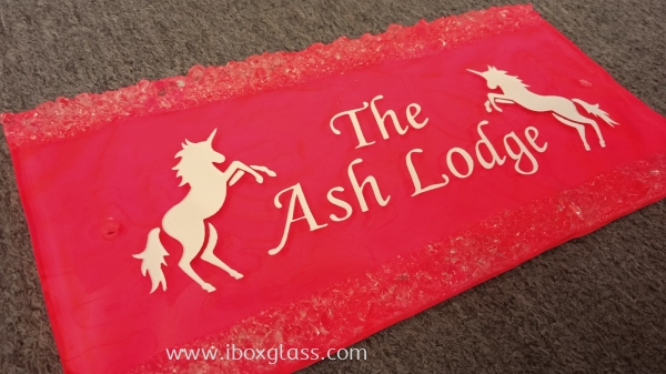 Door Plate with Unicorn Door Plate with T001 Textures 玻璃门牌 产品 Supplier, Suppliers, Supply, Supplies | IBOX DESIGN