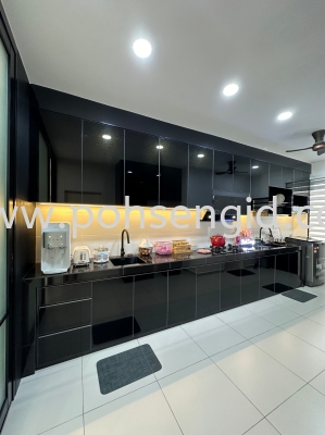 Black 4G Solidply Kitchen Cabinet #BayuSutera