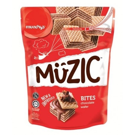 Munchy's Muzic Bites Chocolate Wafer 180g