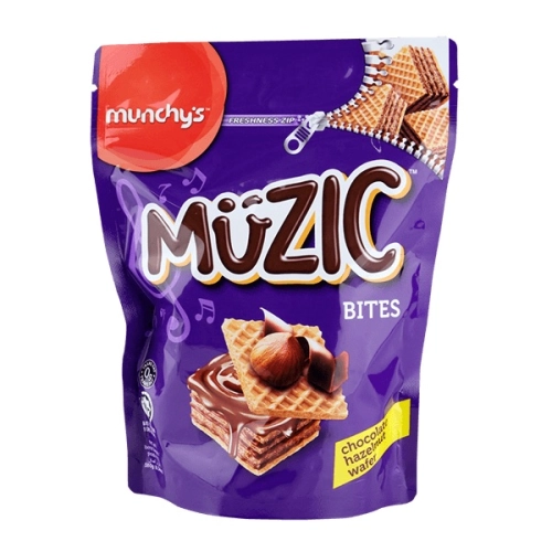 Munchy's Muzic Bites Chocolate Hazelnut Wafer 180g