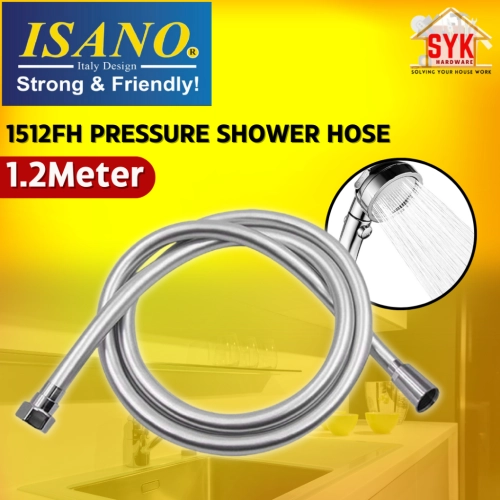 SYK Isano 1512FH Pressure Shower Hose 1.2 Meter Standards Handheld Shower Hose Replacement Tandas Hose