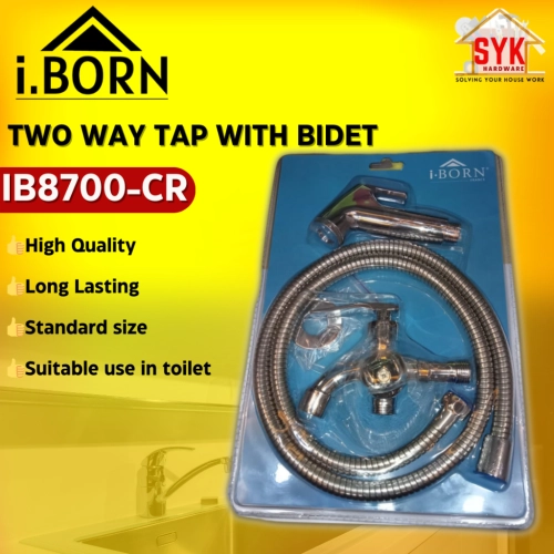 SYK IBORN IB8700-CR Two Way Tap with Bidet Sprayer Bathroom Toilet Hand Spray Semburan Spray Bidet Tandas