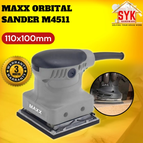 SYK Maxx M4511 Electric Orbital Sander Wood Sander Elektrik Mesin Orbit Gosok Kayu Mesin Kertas Pasir