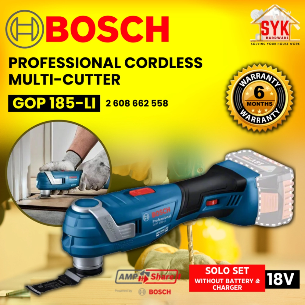 SYK BOSCH GOP 185-LI GOP185-LI 18V 26018G2080 SOLO Professional Cordless Multi Cutter Lithium Battery Cutter Machine